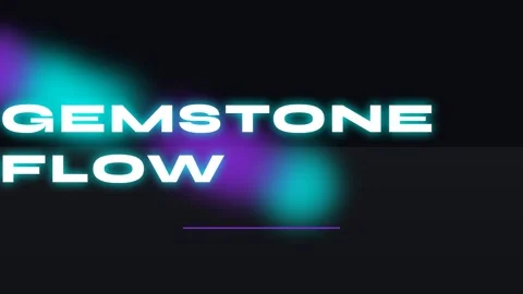 Vibrant abstract gemstone flow background: Liquid crystal energy waves textur Stock Footage 337656264