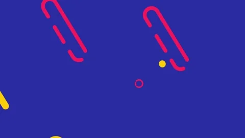 Vibrant Abstract Geometric Artwork with Dynamic Shapes on a Bold Blue Backg.. 스톡 동영상 341926470