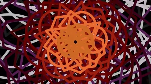 Vibrant abstract geometric background with intricate lines and complex mode.. Stock Footage 342207606