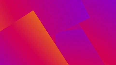 Vibrant Abstract Geometric Design with Bold Orange and Pink Gradients and O.. Stock Footage 341926549
