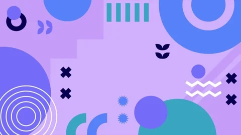 Vibrant abstract geometric design with modern shapes and lines seamless 4k video Stock Footage 293266282