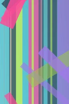 Vibrant abstract geometric design with overlapping rectangles and gradients.. Illustrazione stock