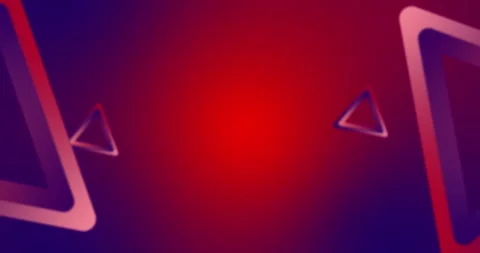 Vibrant abstract geometric design with red and blue. - Loop 3D Background Stock Footage 326775537