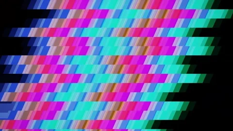 Vibrant Abstract Geometric Glitch Motion Graphic Background Video stock 338105629