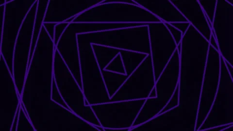 Vibrant abstract geometric line pattern flowing into deep space technology .. Stock Footage 342159222
