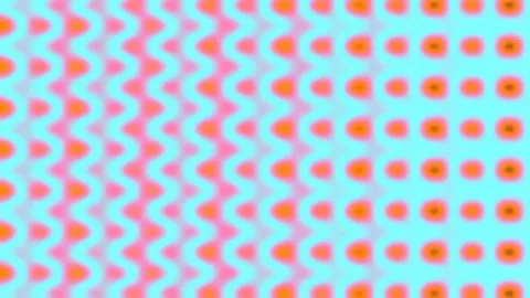 Vibrant Abstract Geometric Loop with Interlocking Blue and Orange Circle Pa.. Stock Footage 342092762