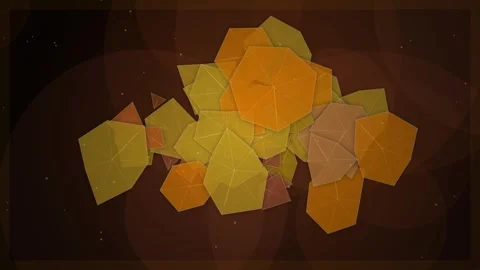 Vibrant abstract geometric mosaic pattern background texture in earthy tones Stock Footage 344516176