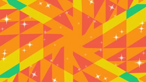 Vibrant abstract geometric pattern background with sparkling effects and dy.. Stock Footage 329085777