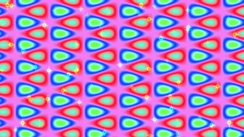Vibrant abstract geometric pattern background with neon color triangles Stock Footage 336504931