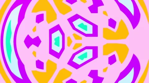 Vibrant Abstract Geometric Pattern Background with Bright Colorful Shapes Stock Footage 337705470