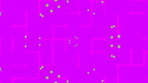 Vibrant abstract geometric pattern background with glowing purple and indig.. Stock Footage 339788607