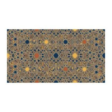 Vibrant abstract geometric pattern background - seamless terrazzo style Stock Illustration