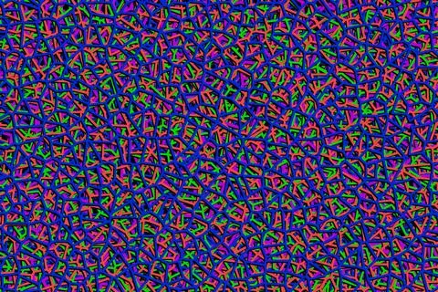 Vibrant abstract geometric pattern with colorful shapes and lines Stock Illustration