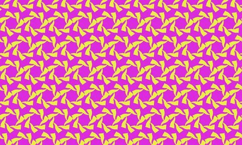 Vibrant abstract geometric pattern featuring interlocking shapes in bold fuch Stock Illustration
