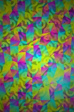Vibrant Abstract Geometric Pattern Stock Photos