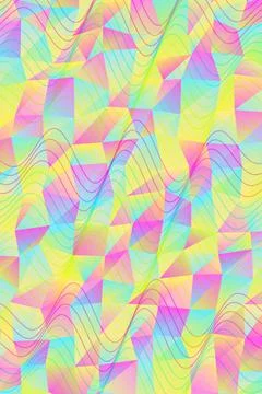 Vibrant Abstract Geometric Pattern Stock Photos
