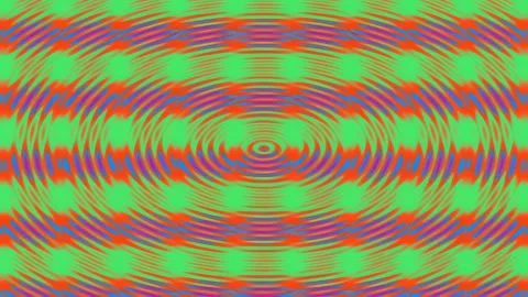 Vibrant Abstract Geometric Pattern with Rippling Circles and Squares. 库存影片 341401126