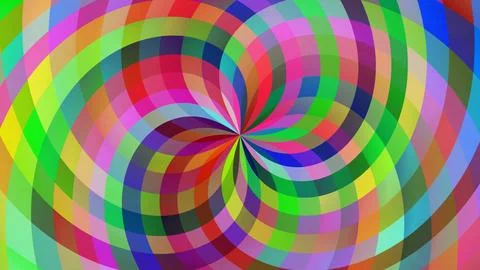 Vibrant Abstract Geometric Pattern with Swirling Circles Stock Photos