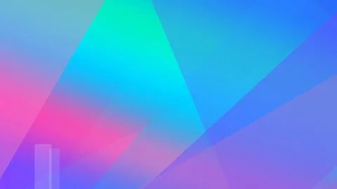 A vibrant abstract geometric pattern with translucent bars and overlapping .. Illustrazione stock