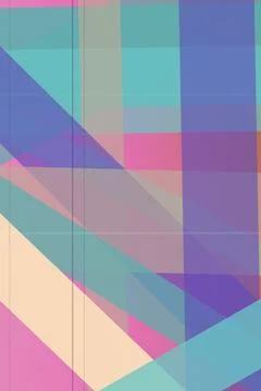 A vibrant abstract geometric plaid pattern with diagonal stripes in soft pa.. 库存插图