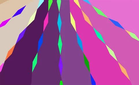 Vibrant Abstract Geometric Stripes Background With Colorful Radial Pattern .. 库存插图