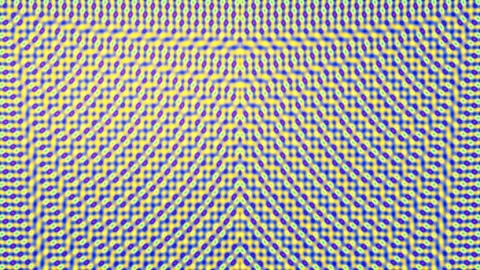 Vibrant abstract geometric wave pattern looping animation background screen Stock Footage 335521612