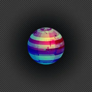Vibrant abstract glitch design element. Stock Illustration