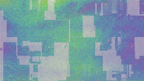 Vibrant Abstract Glitch Texture Featuring Colorful Pixelated Patterns and D.. Stock Footage 308856650