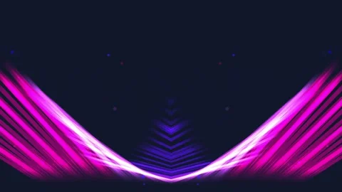 Vibrant Abstract Glowing Waves of Purple and Pink Light with Sparkles Video stock 329358452