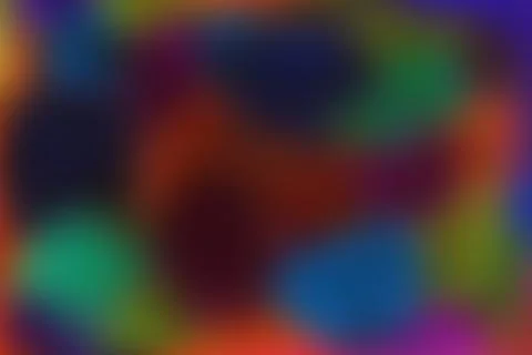 Vibrant abstract gradient background with colorful blurred shapes and shades Stock Illustration