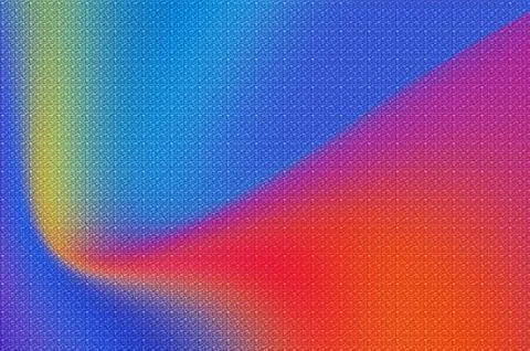 Vibrant abstract gradient background featuring a rainbow of colors blended .. Stock Illustration