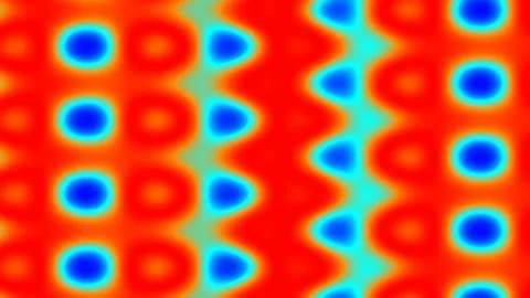 Vibrant abstract gradient background with flowing wave patterns in neon red.. Stock Footage 341055943