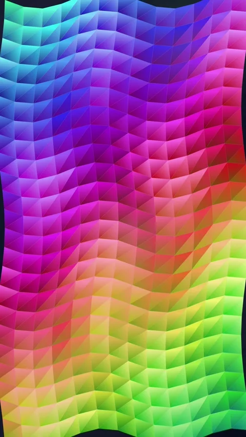 Vibrant abstract gradient background with flowing rainbow wave pattern Stock Footage 345495280