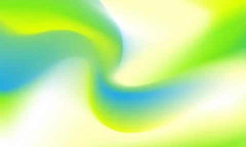 Vibrant abstract gradient background with flowing green, yellow, and blue h.. Illustrazione stock