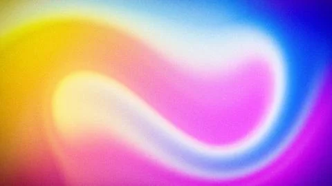 A vibrant abstract gradient blending soft shades of yellow, pink, blue, and.. Illustration