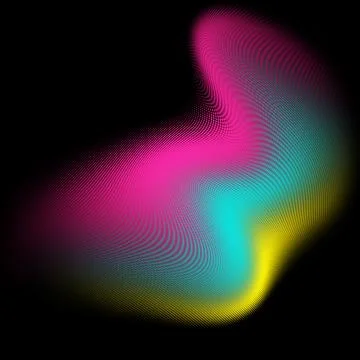 Vibrant abstract gradient with glowing color waves Stock Illustration