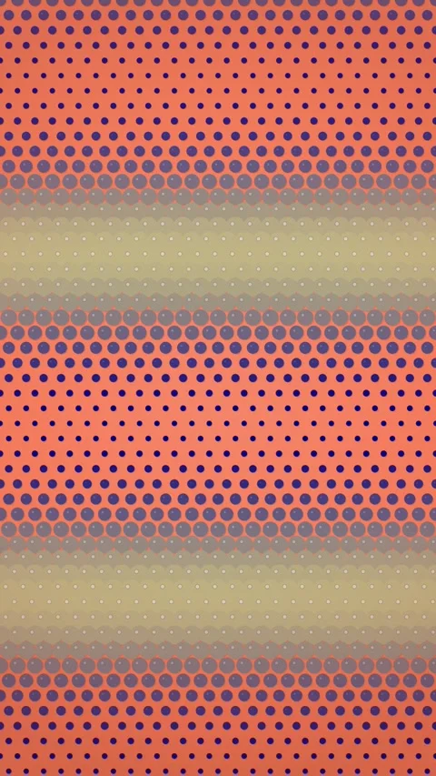 Vibrant Abstract Gradient Halftone Pattern: Coral, Purple, and Gold Stock Footage 347695268