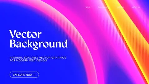Vibrant Abstract Gradient Ripple Background for Digital Design, Modern Wavy.. Stock Illustration