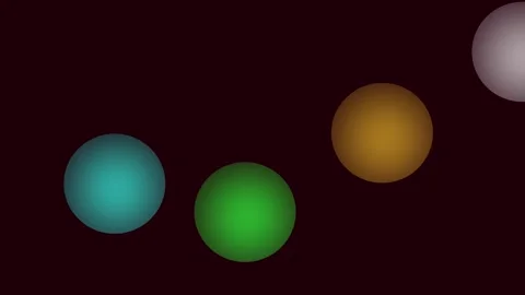 Vibrant Abstract Gradient Spheres on Dark Background for Modern Design Stock Footage 310056966