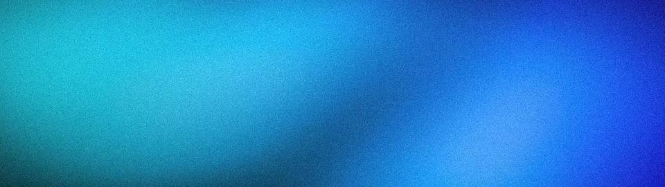 Vibrant abstract grainy gradient background with glowing blue cyan and deep.. Stock Photos