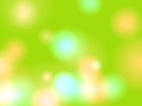 Vibrant abstract green bokeh background with soft yellow light spots for sp.. Stock Illustration
