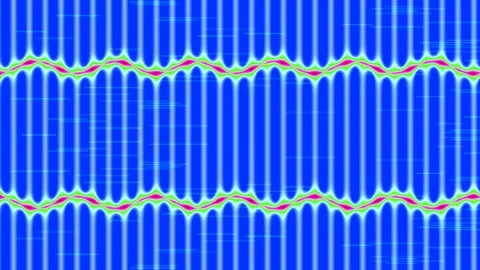 Vibrant Abstract Green Wave Pattern Background Loop - Digital Design Element Stock Footage 339793400