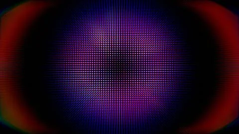 Vibrant Abstract Grid with Radiating Red and Blue Light Patterns Stock Illustration