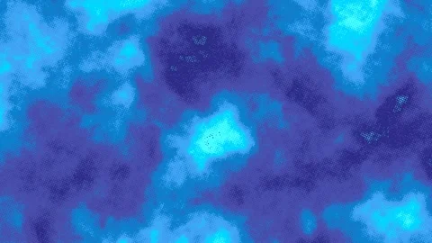 Vibrant abstract half tone pattern, fluid motion in shades of blue and purple Stock Footage 346315503