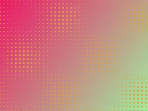 Vibrant Abstract Halftone Dot Pattern Background with Pink to Green Gradien.. Stock Illustration