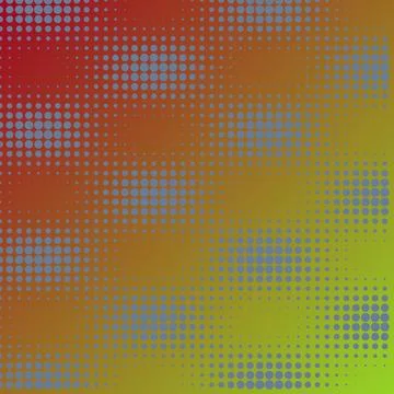 Vibrant Abstract Halftone Dot Pattern on Red to Green Gradient Background G.. イラスト素材