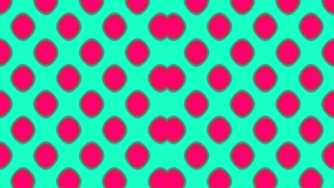 Vibrant abstract halftone pattern with neon green and magenta circles backdro Stock Footage 339490134