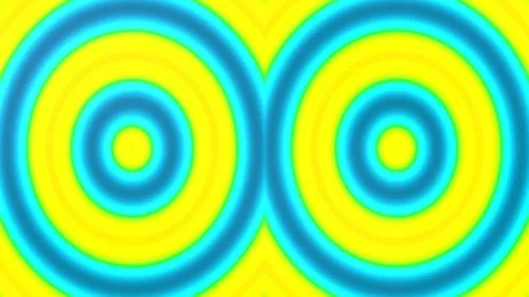 Vibrant abstract hypnotic circles background design. Psychedelic art wave flo Stock Footage 333108884