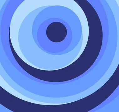 Vibrant, abstract illustration with a circular pattern and bright colors Stock-Illustration