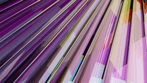 Vibrant abstract image with dynamic multicolored diagonal lines and geomet... Stock Photos